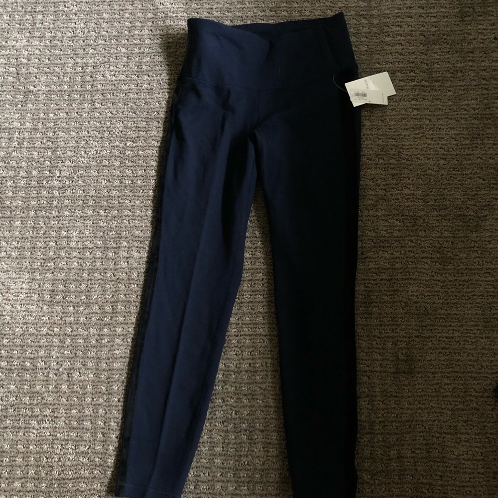 active navy leggings